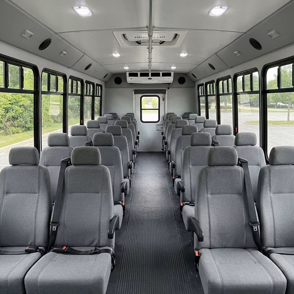 brooklyn center 30 passenger minibus seating