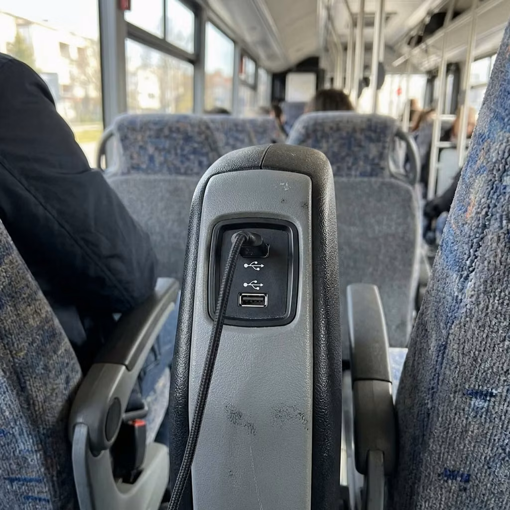 brooklyn center 30 passenger minibus usb charging