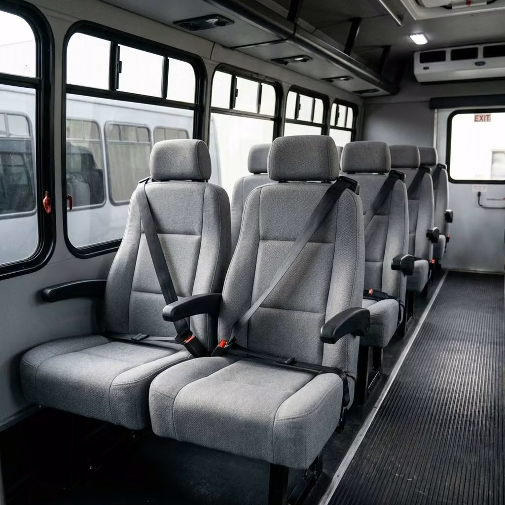 brooklyn center 35 passenger minibus reclining seats