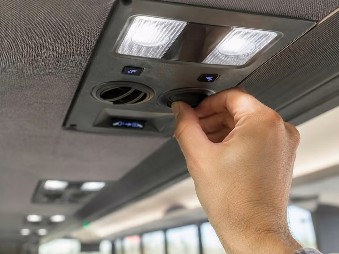 brooklyn center 56 passenger charter bus air conditioning