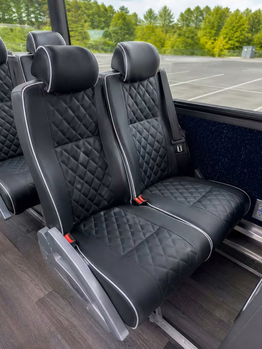 brooklyn center 56 passenger charter bus reclining seats