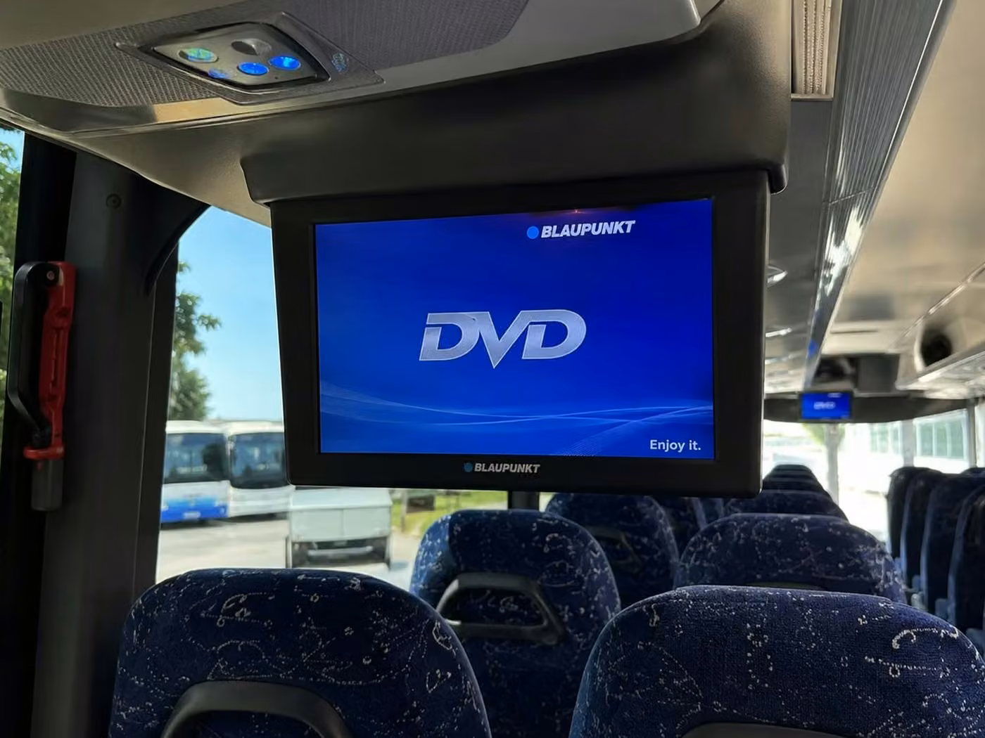 brooklyn center 56 passenger charter bus tvs