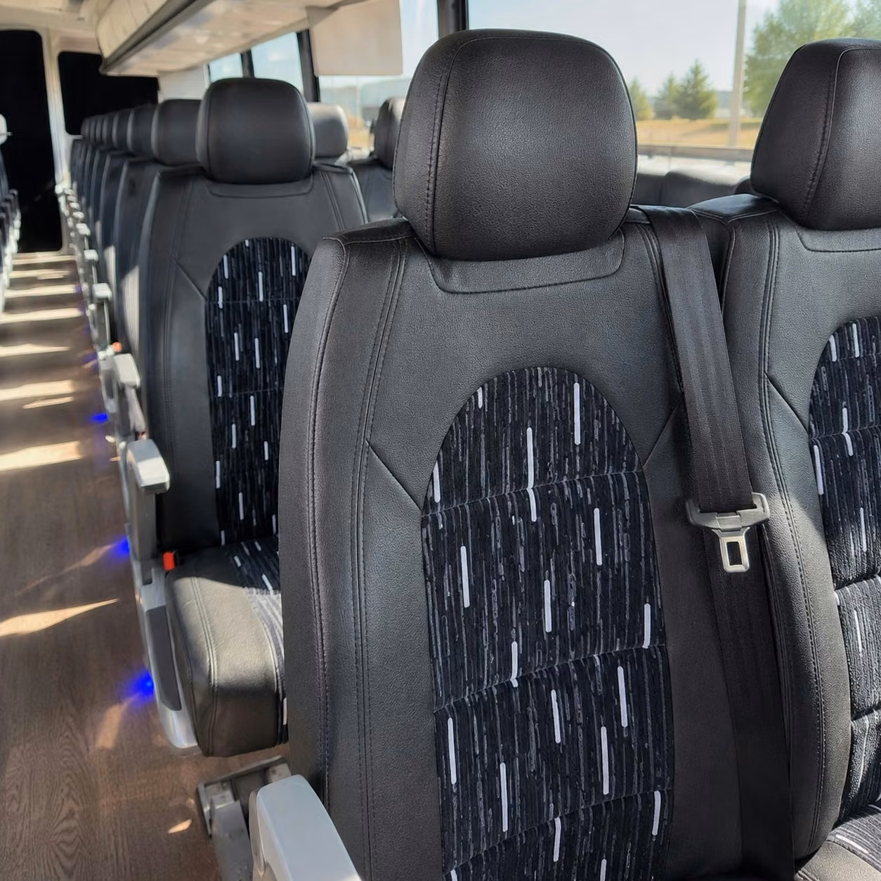 brooklyn center charter bus interior 1