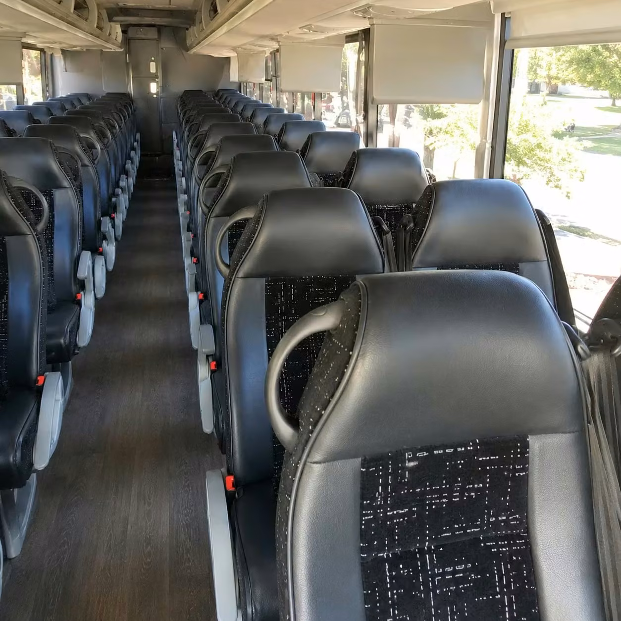 brooklyn center charter bus interior 2