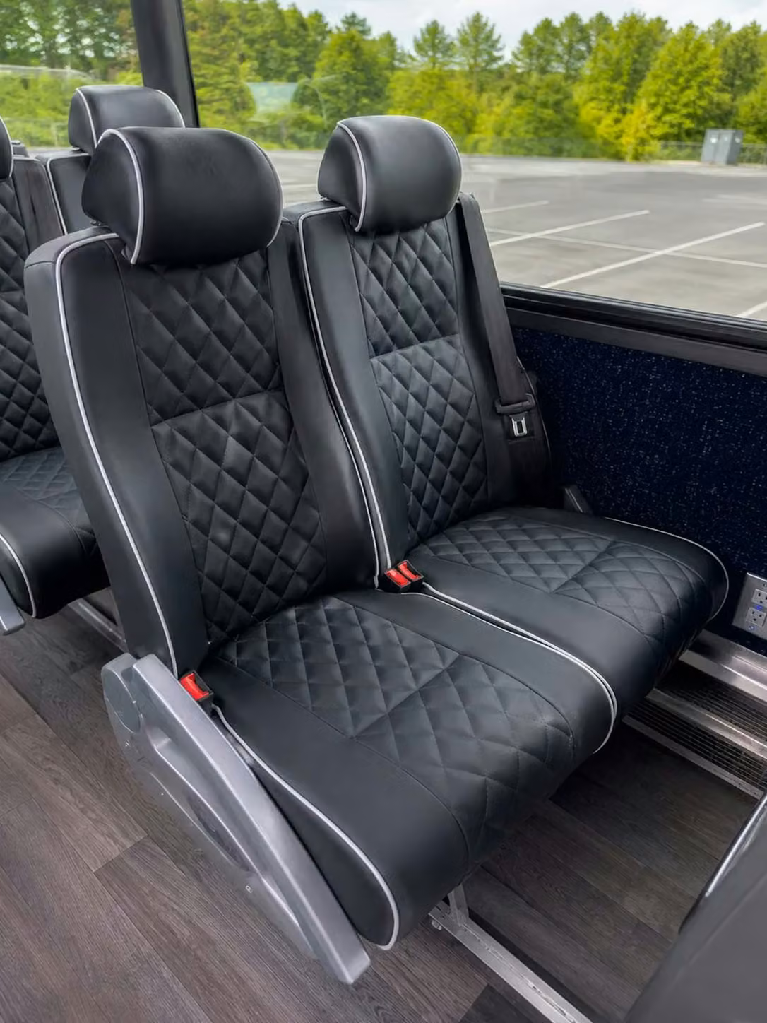 brooklyn center charter bus reclining seats