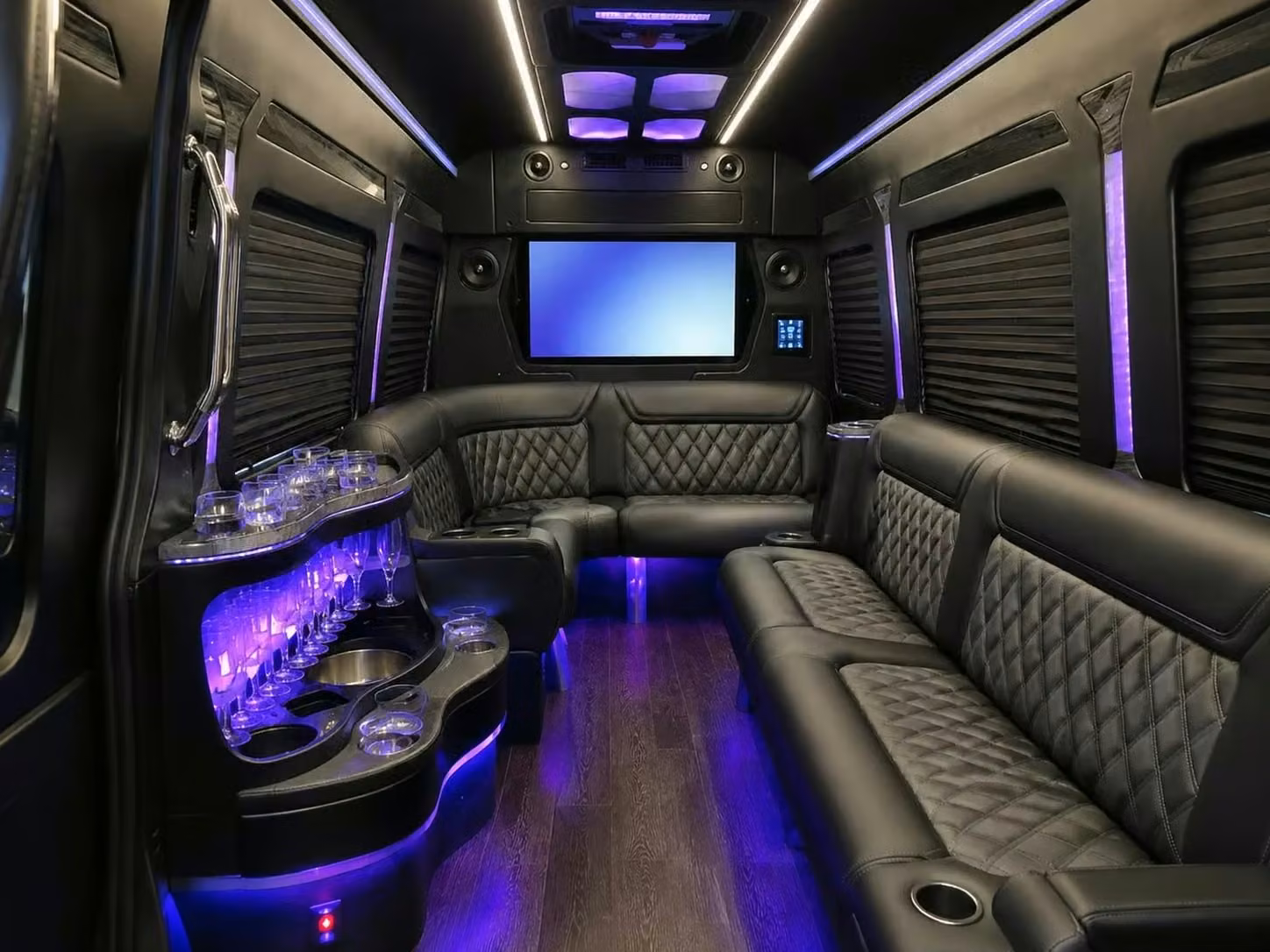 brooklyn center party bus smart tvs
