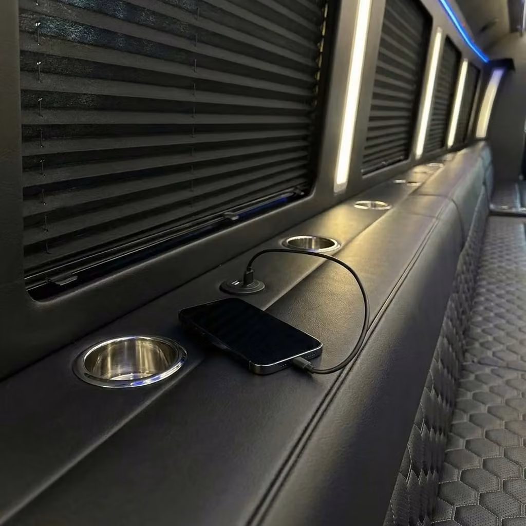brooklyn center party bus usb charging