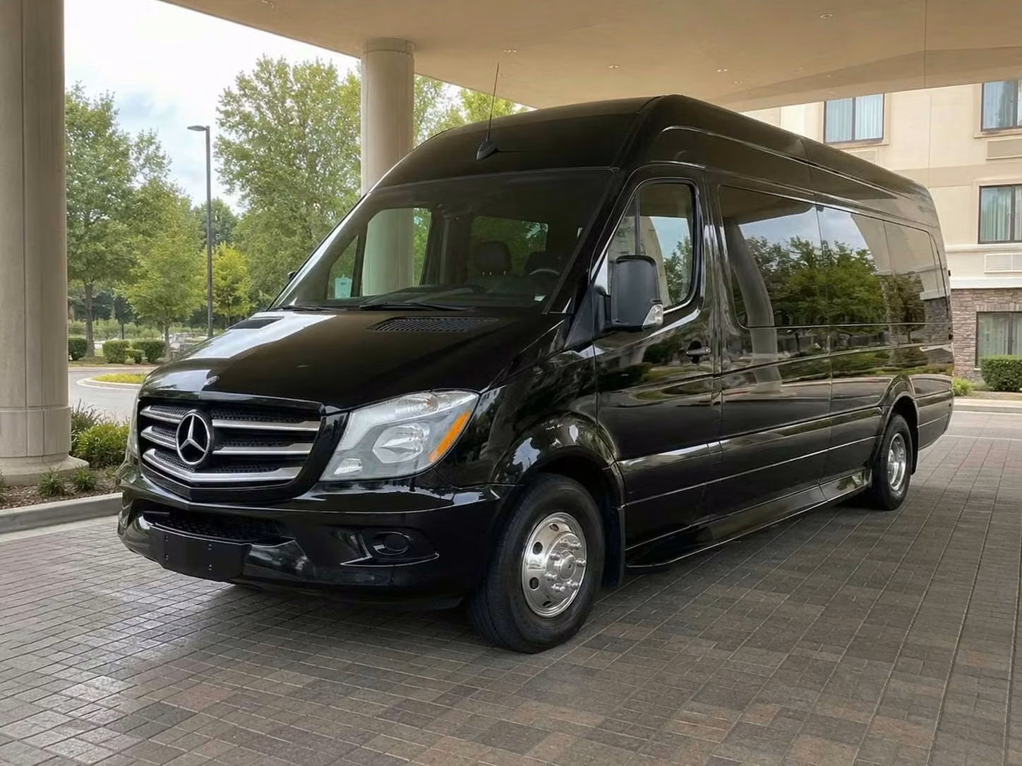 brooklyn center sprinter van rental with driver tinted windows
