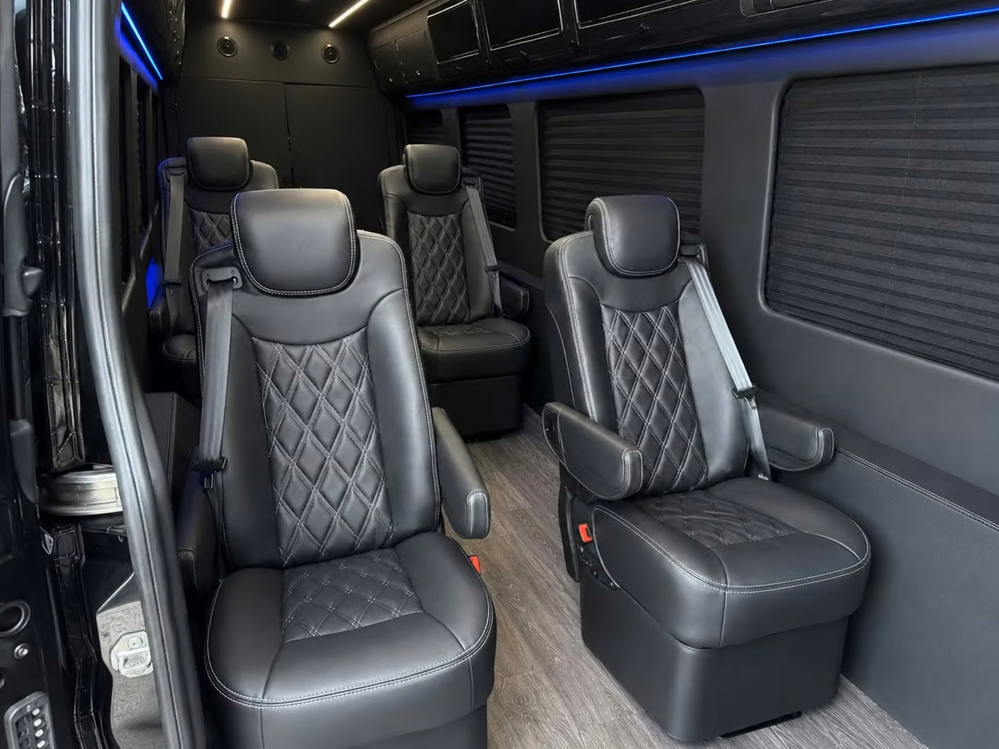 sprinter van with driver inside